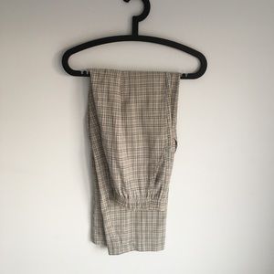 Vintage high rise plaid trousers/lounge pants